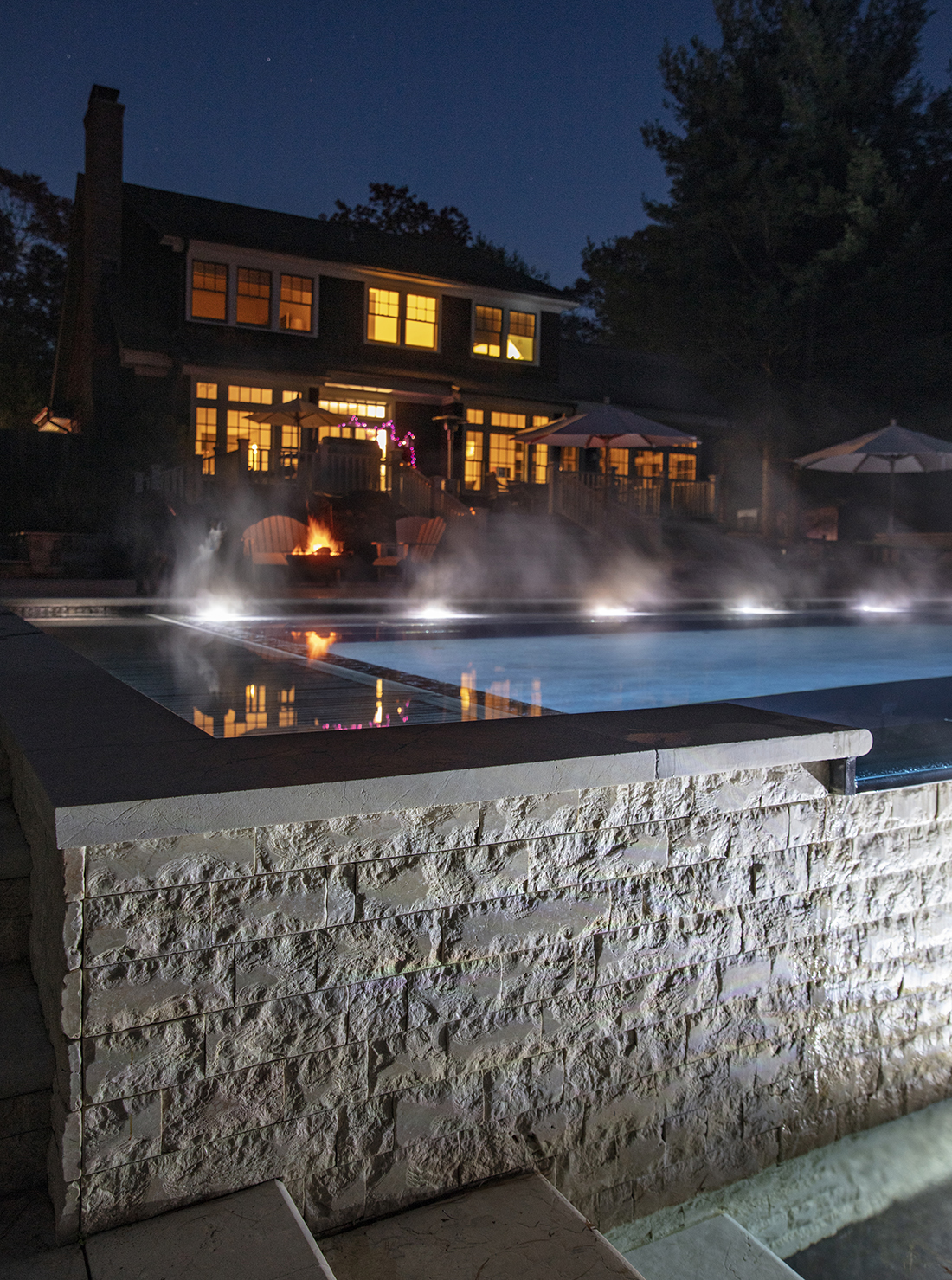 Hamptons home with a pool.
