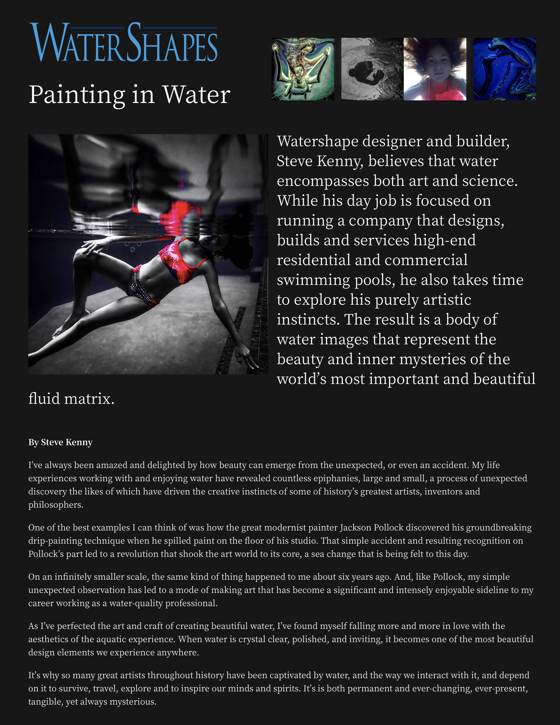 Painting In Water 